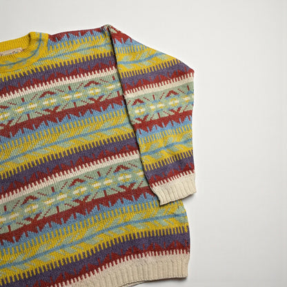 Cocoon Club 80s/90s Wool Blend Sweater Made in France - L
