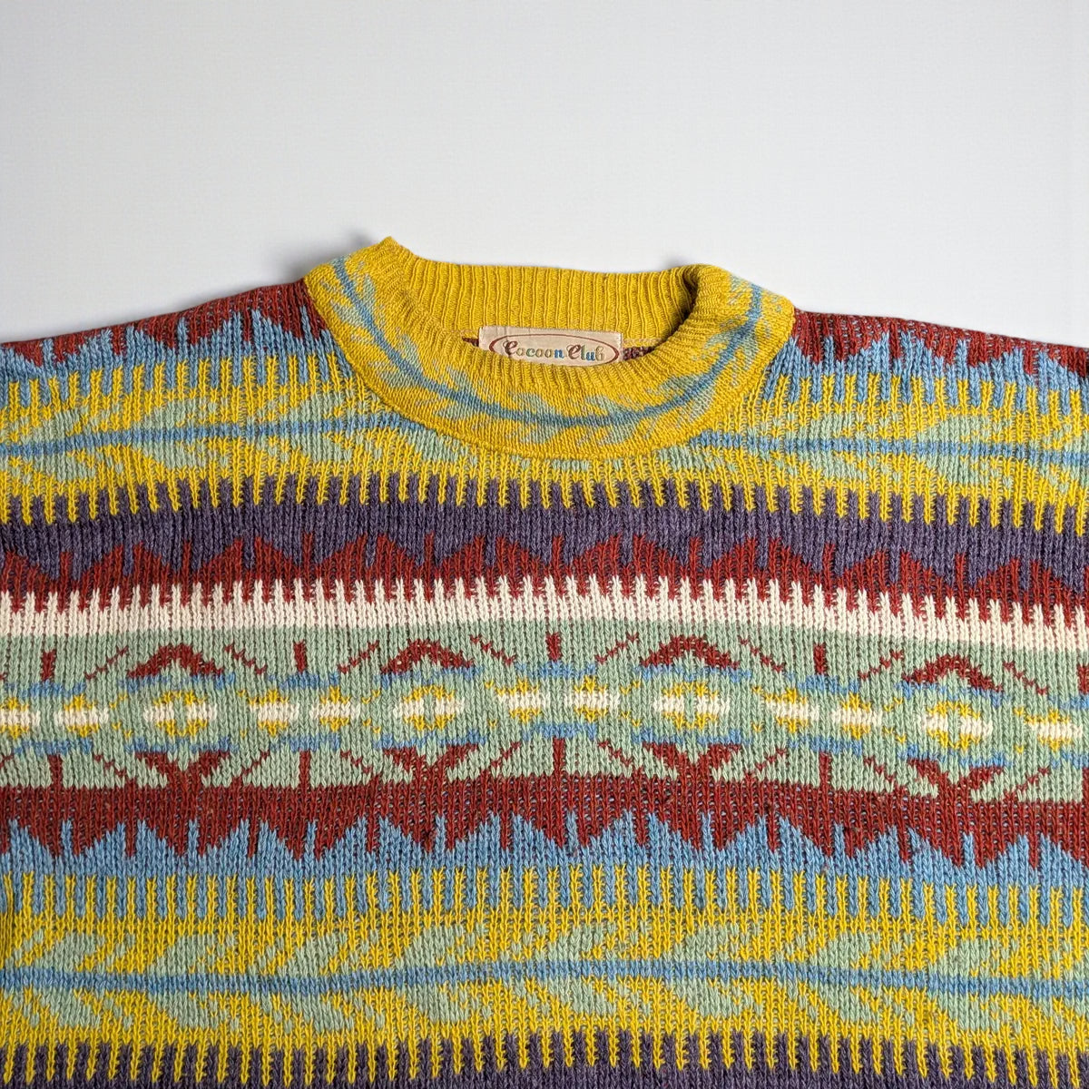 Cocoon Club 80s/90s Wool Blend Sweater Made in France - L