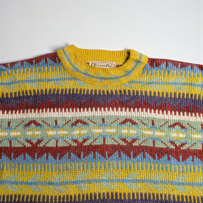 Cocoon Club 80s/90s Wool Blend Sweater Made in France - L