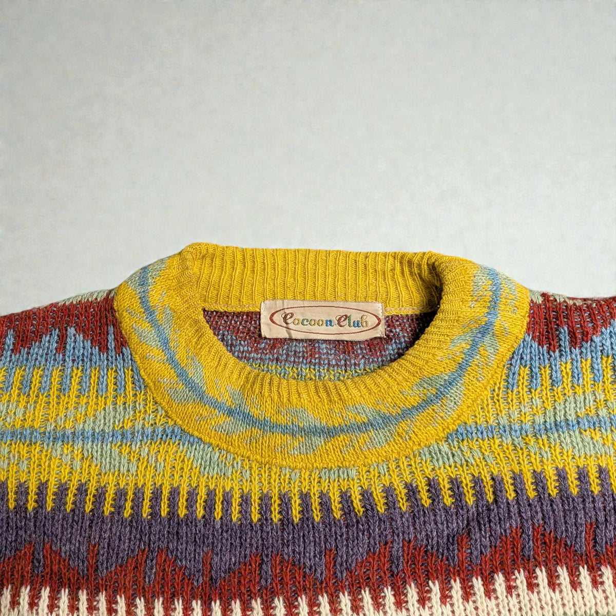 Cocoon Club 80s/90s Wool Blend Sweater Made in France - L