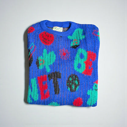 Vintage Benetton sweater made in Italy from the 1980s/1990s - M/L