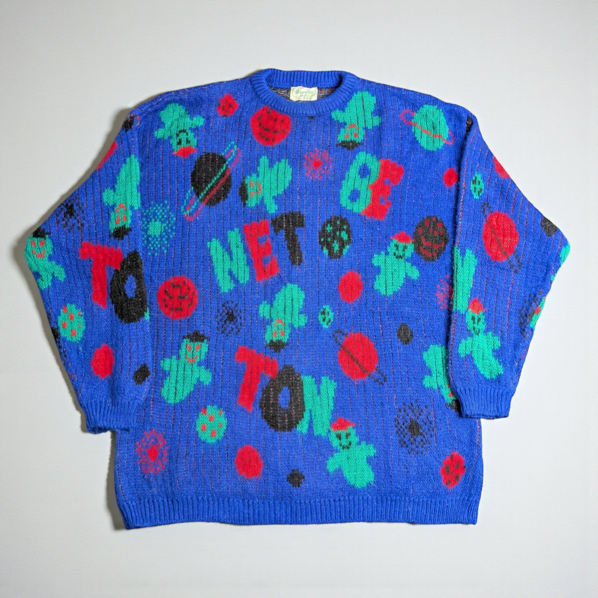 Vintage Benetton sweater made in Italy from the 1980s/1990s - M/L