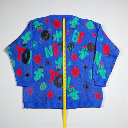Vintage Benetton sweater made in Italy from the 1980s/1990s - M/L