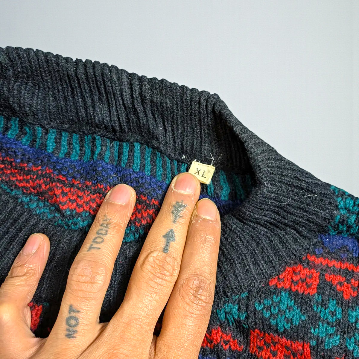 Maglione vintage anni ’90 in estetica retro - L (oversize) / XL