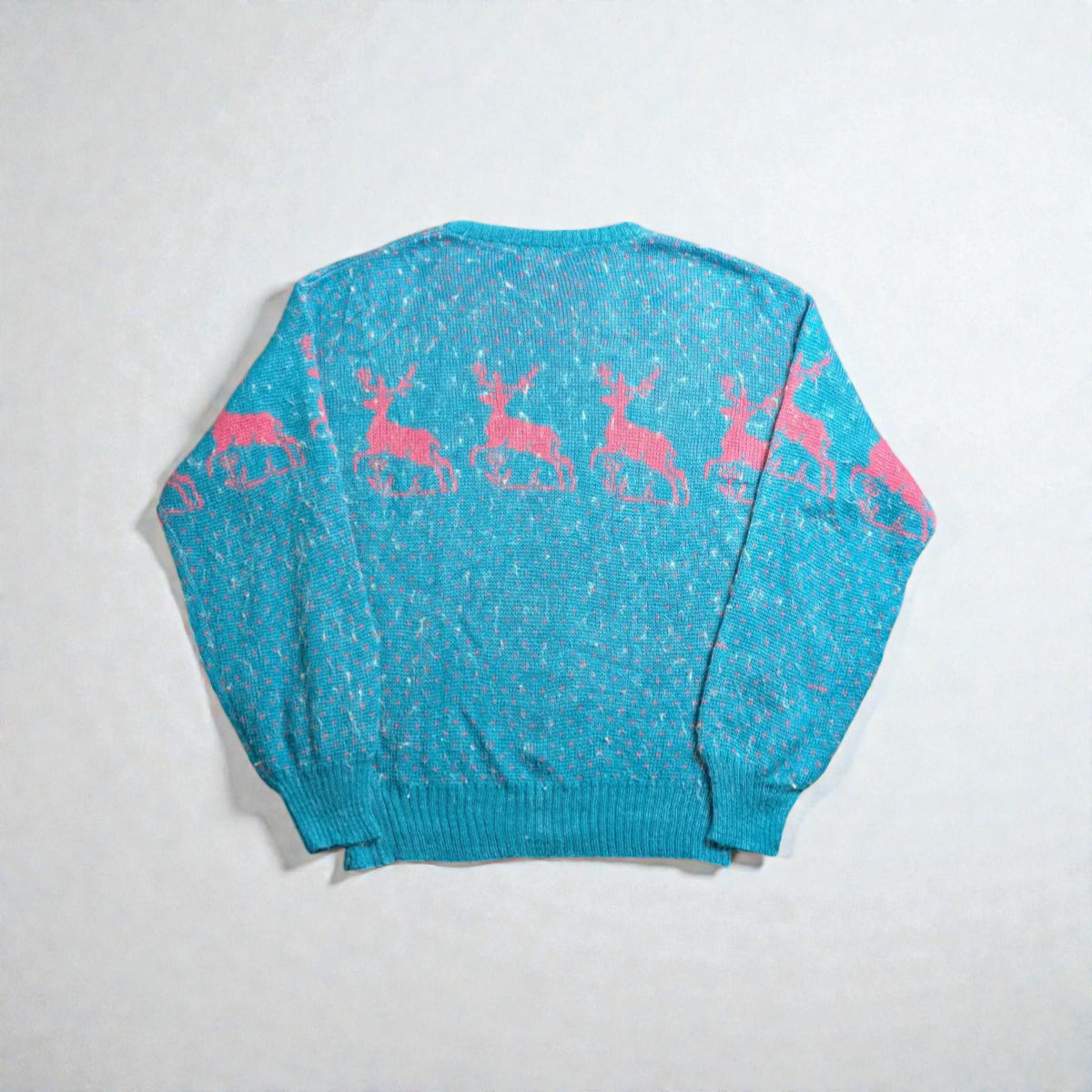Maglione vintage anni ’80/’90 con grafica kitsch retrò - M