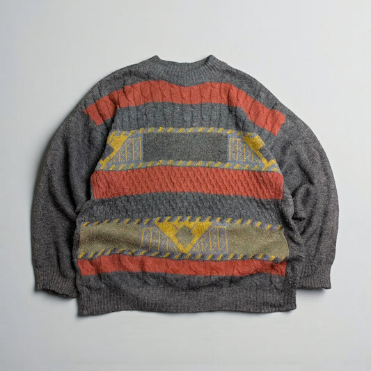 Maglione vintage anni ’80/’90 multicolor - XL (oversize) / 2XL