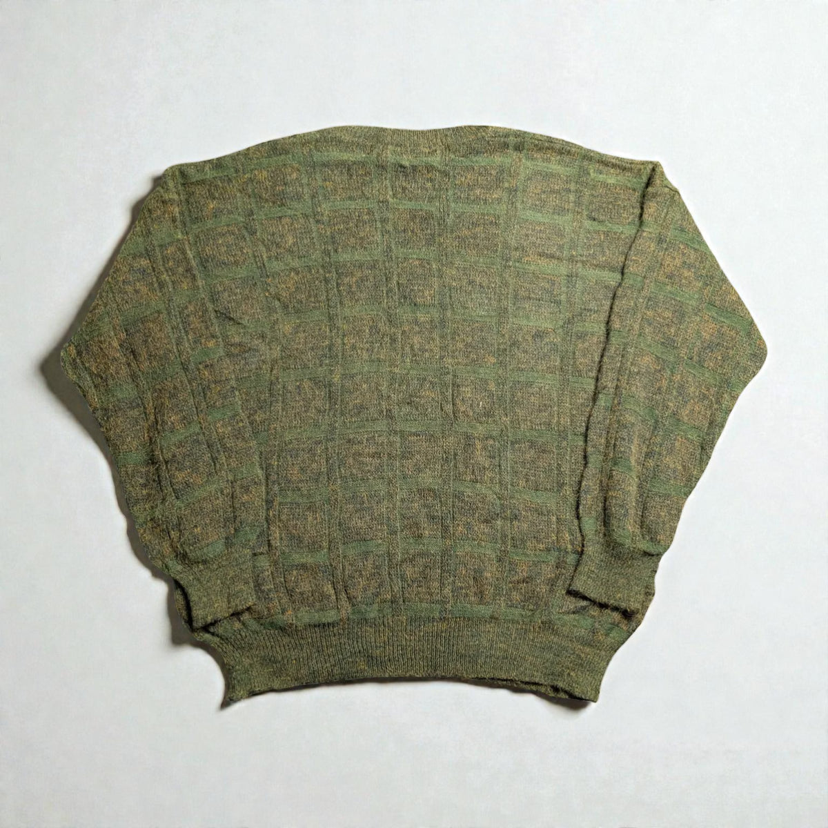 Maglione vintage con scollo a V in maglia - XL/2XL