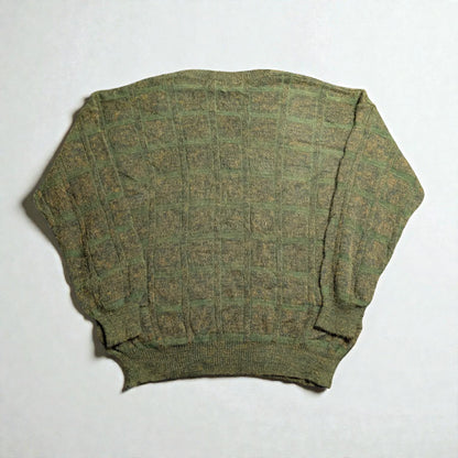 Maglione vintage con scollo a V in maglia - XL/2XL