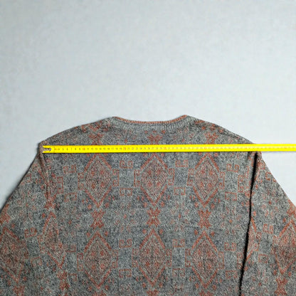 Vintage 80s/90s Nordic Cozy Jacquard Sweater - M/L