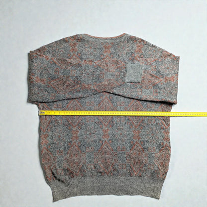 Vintage 80s/90s Nordic Cozy Jacquard Sweater - M/L