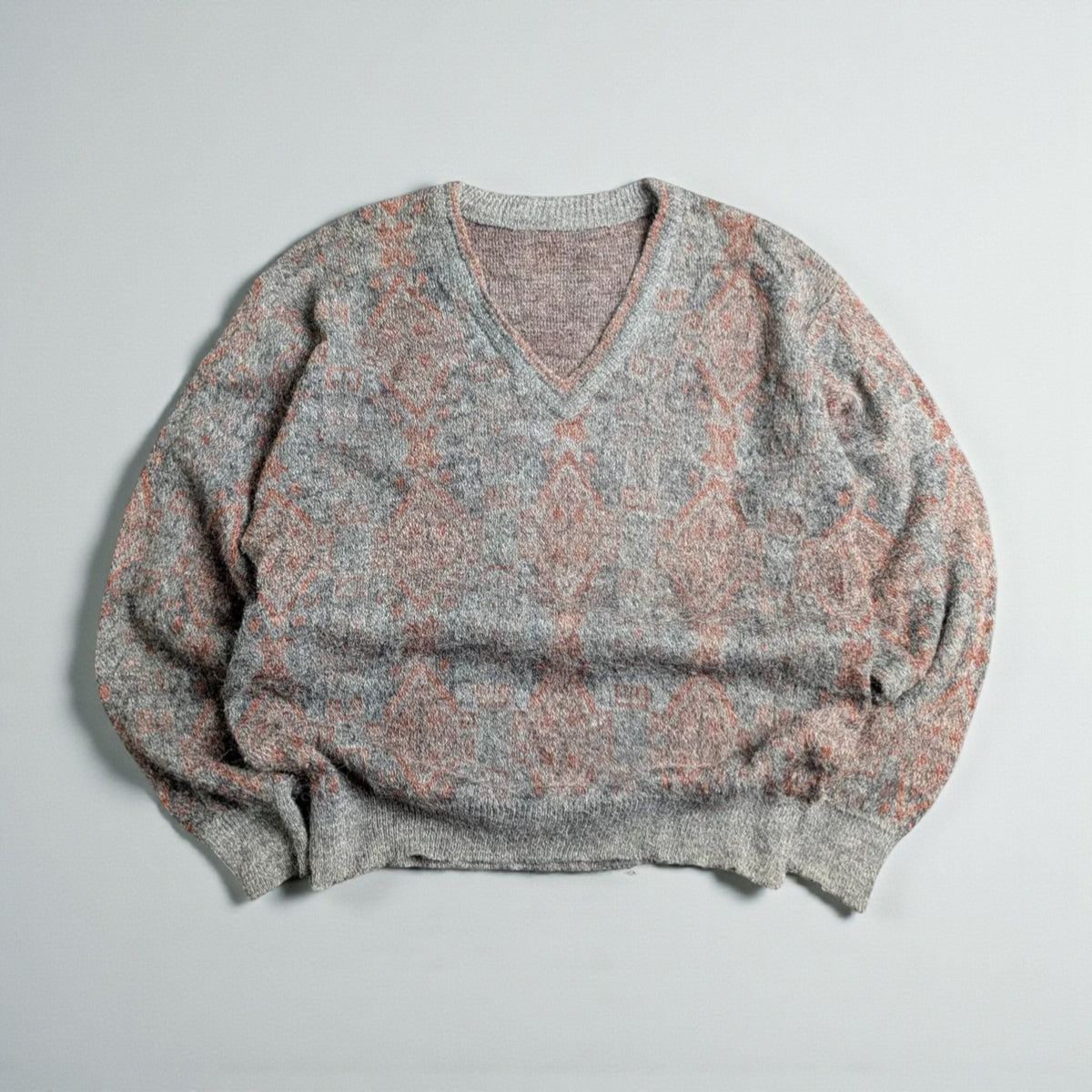 Vintage 80s/90s Nordic Cozy Jacquard Sweater - M/L