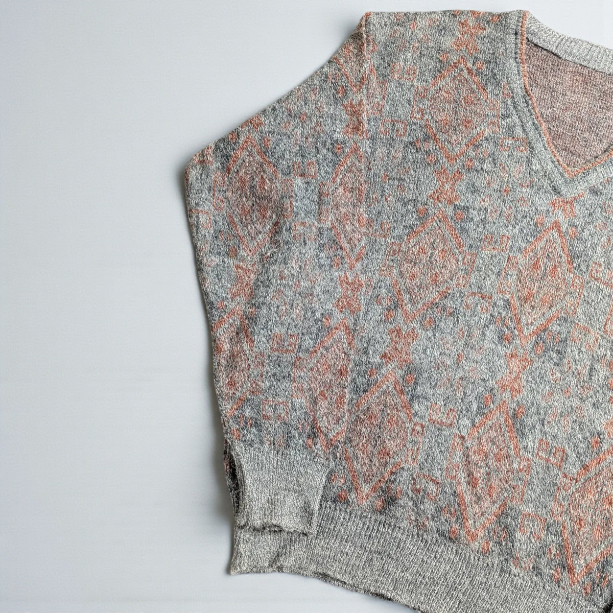 Vintage 80s/90s Nordic Cozy Jacquard Sweater - M/L