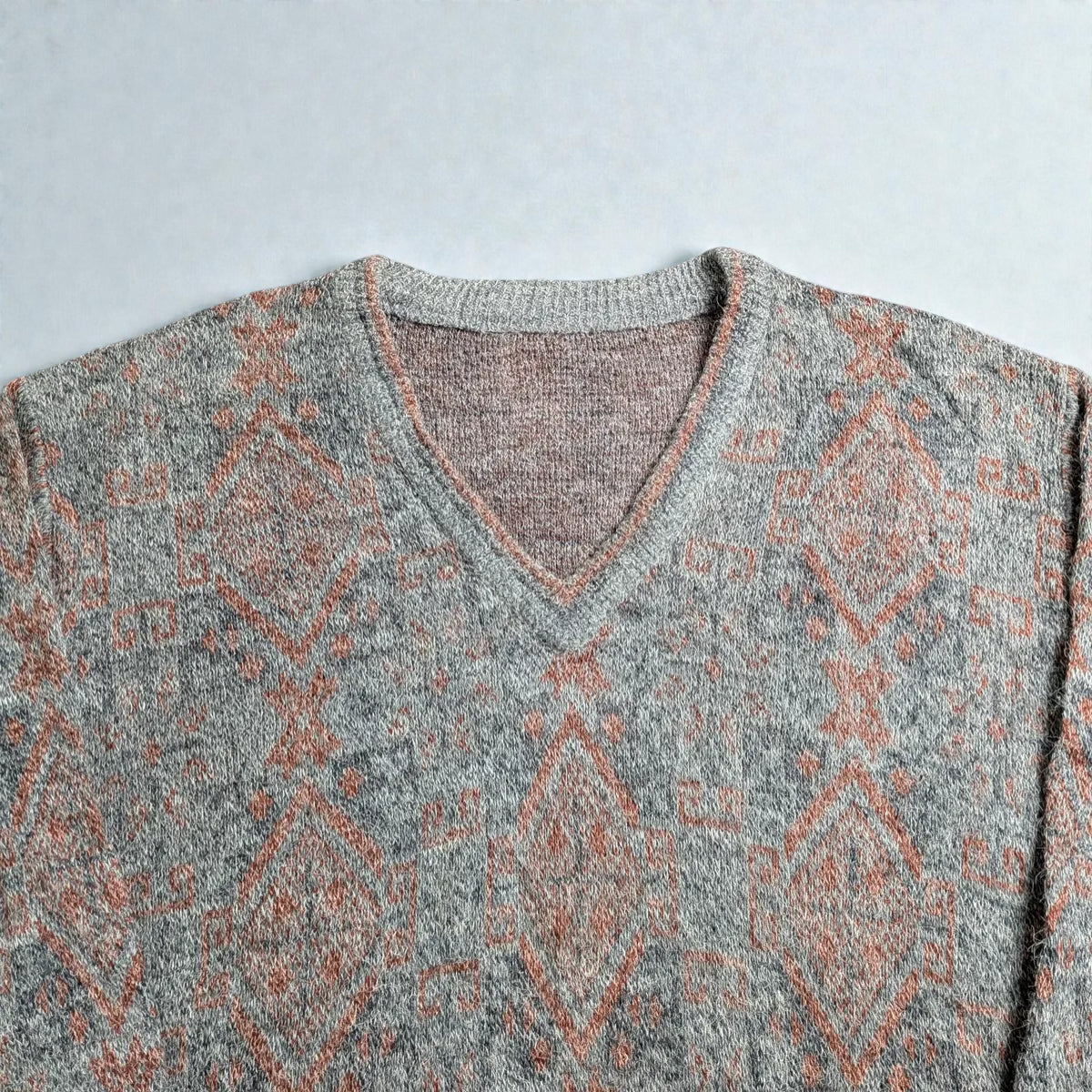 Vintage 80s/90s Nordic Cozy Jacquard Sweater - M/L