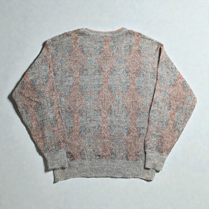 Vintage 80s/90s Nordic Cozy Jacquard Sweater - M/L