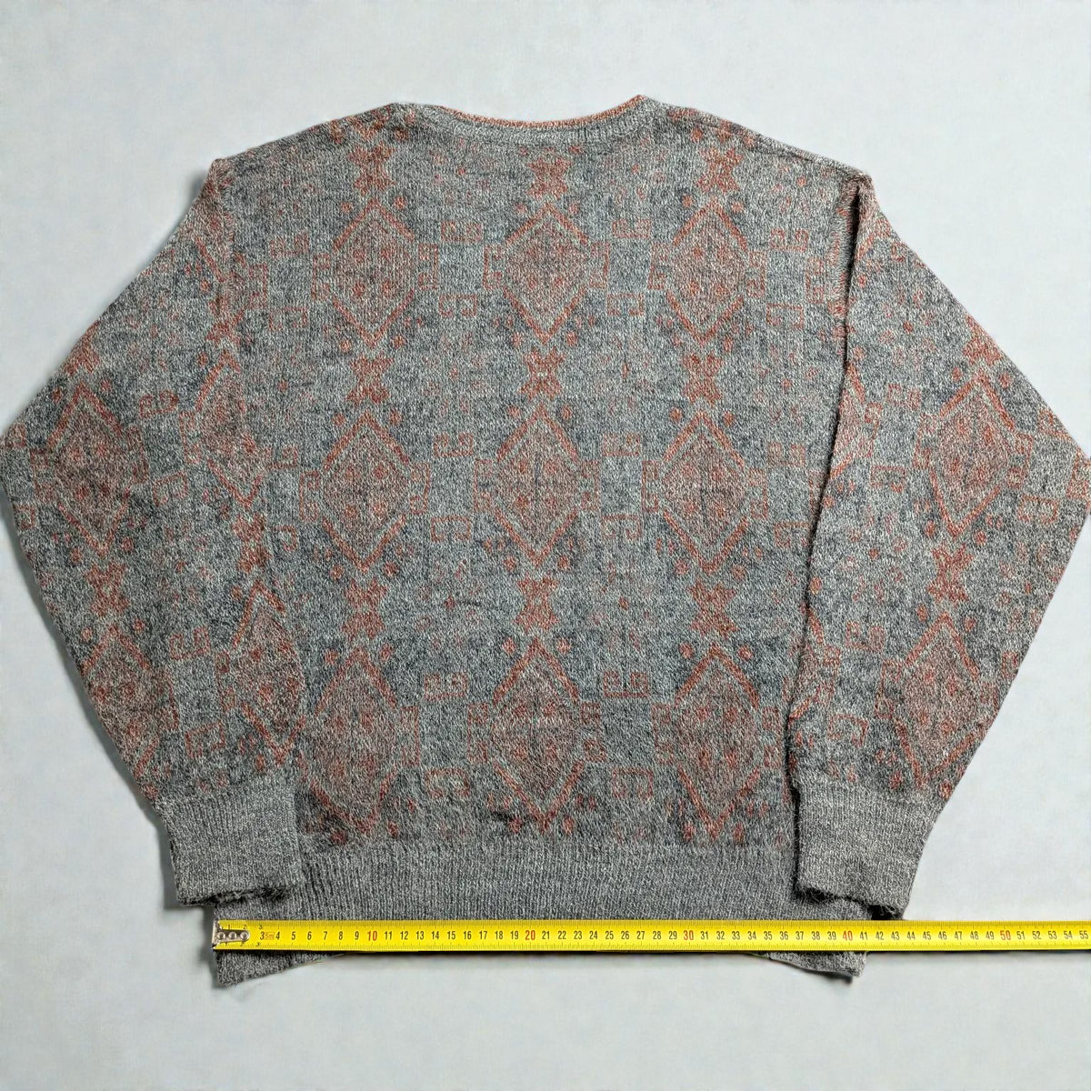 Vintage 80s/90s Nordic Cozy Jacquard Sweater - M/L