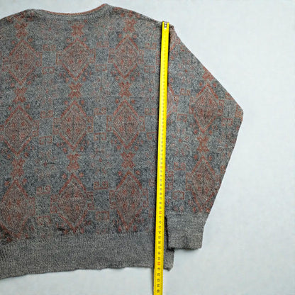 Vintage 80s/90s Nordic Cozy Jacquard Sweater - M/L