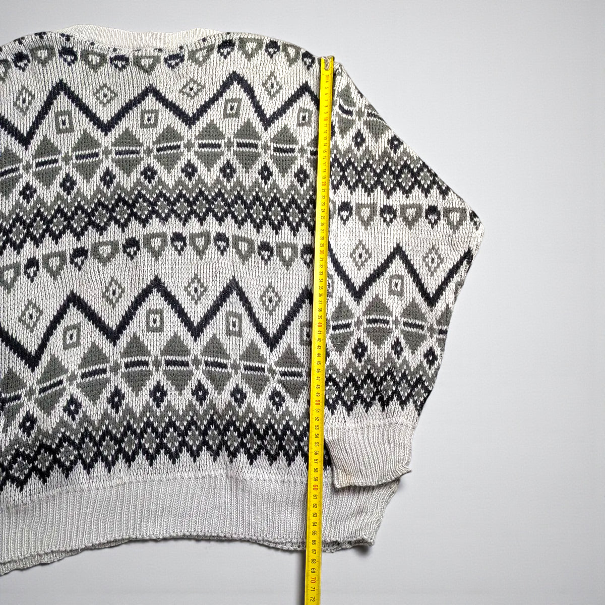 Maglione vintage anni 90 con scollo a V - XL/2XL