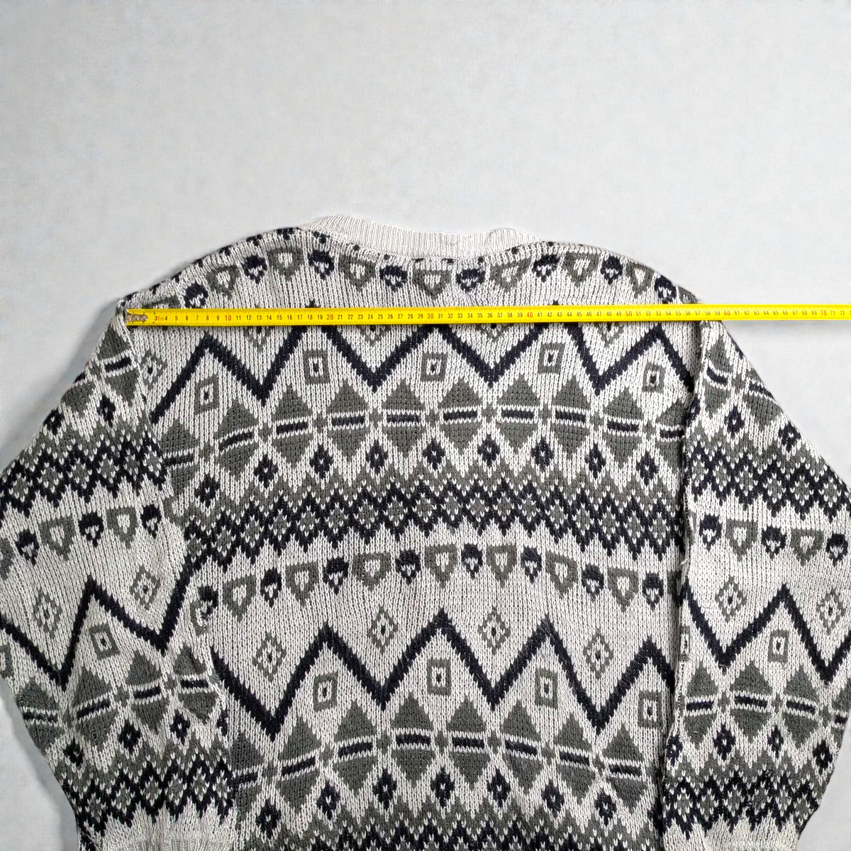 Maglione vintage anni 90 con scollo a V - XL/2XL