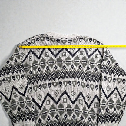 Maglione vintage anni 90 con scollo a V - XL/2XL