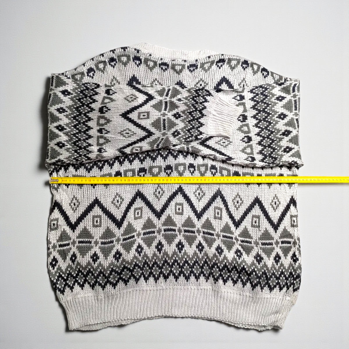 Maglione vintage anni 90 con scollo a V - XL/2XL