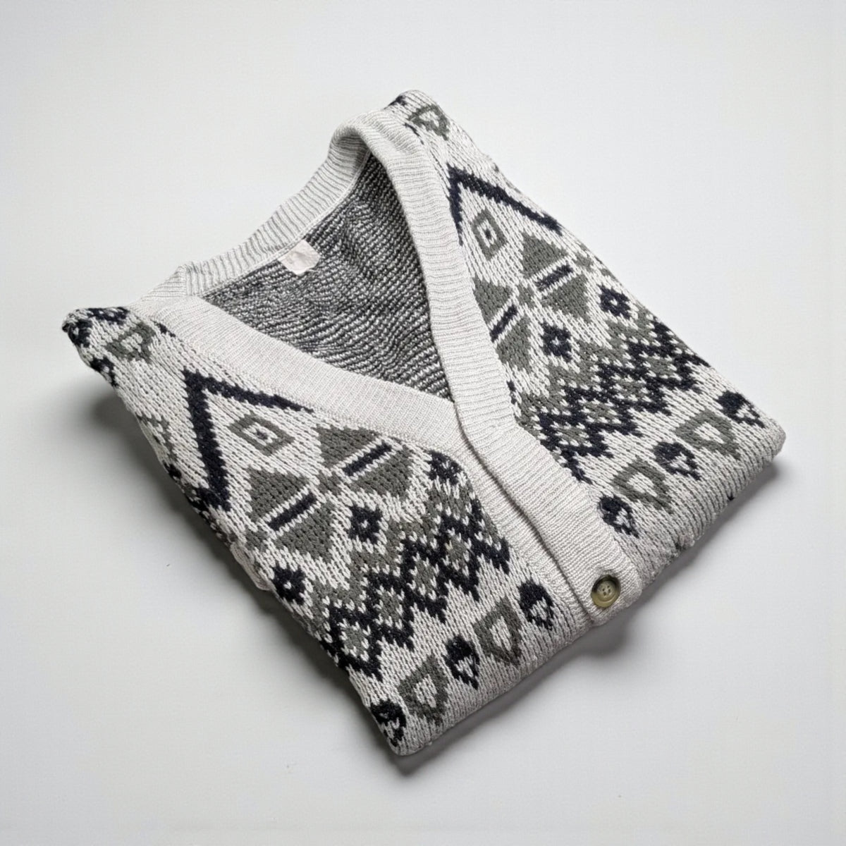 Maglione vintage anni 90 con scollo a V - XL/2XL