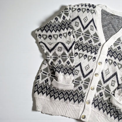 Maglione vintage anni 90 con scollo a V - XL/2XL