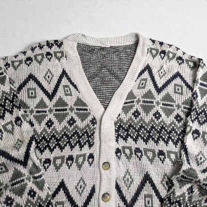 Maglione vintage anni 90 con scollo a V - XL/2XL