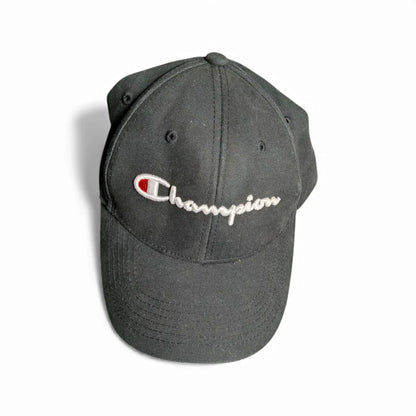 Cappellino Champion nero sportivo con cinturino