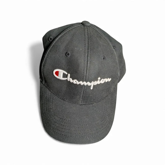 Cappellino Champion nero sportivo con cinturino