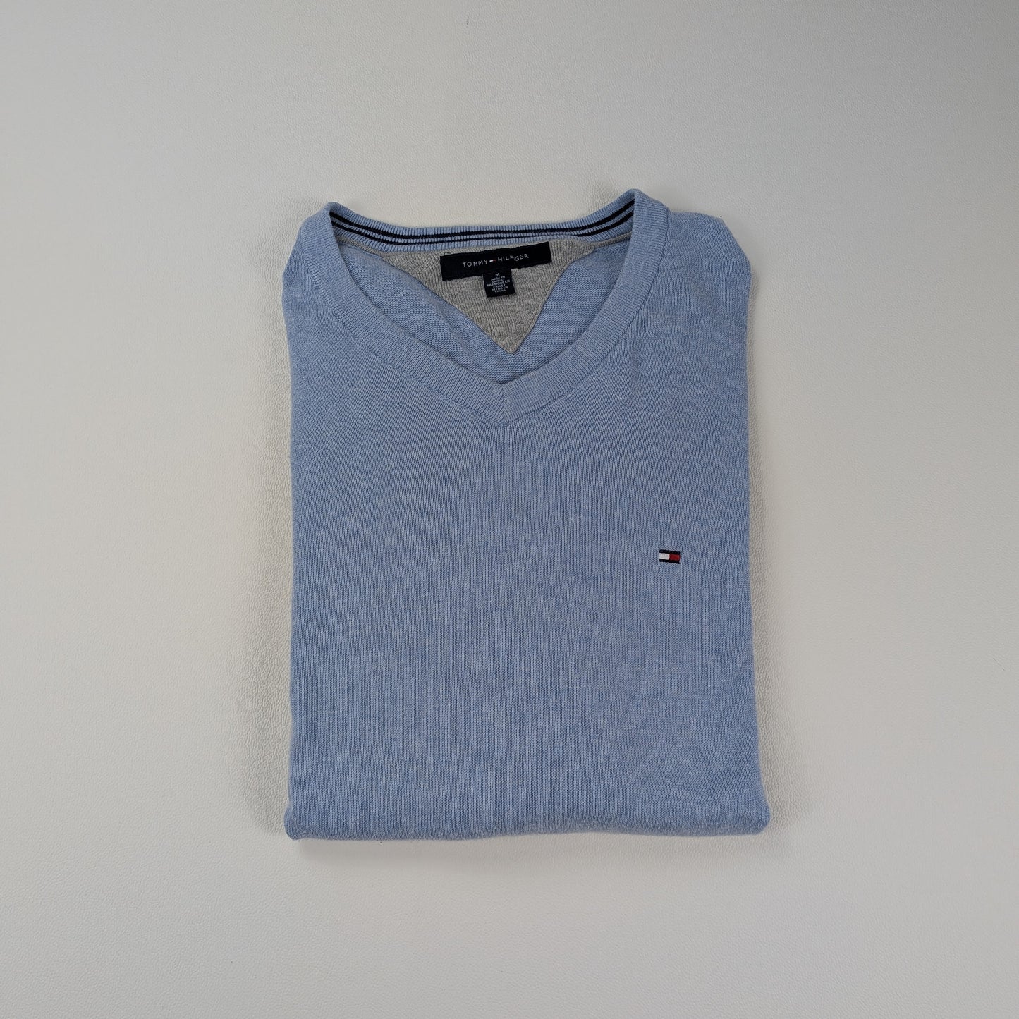 Maglione Tommy Hilfiger con scollo a V ivy league - M