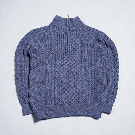 Maglione vintage Original Aran Company in pura lana merino - S