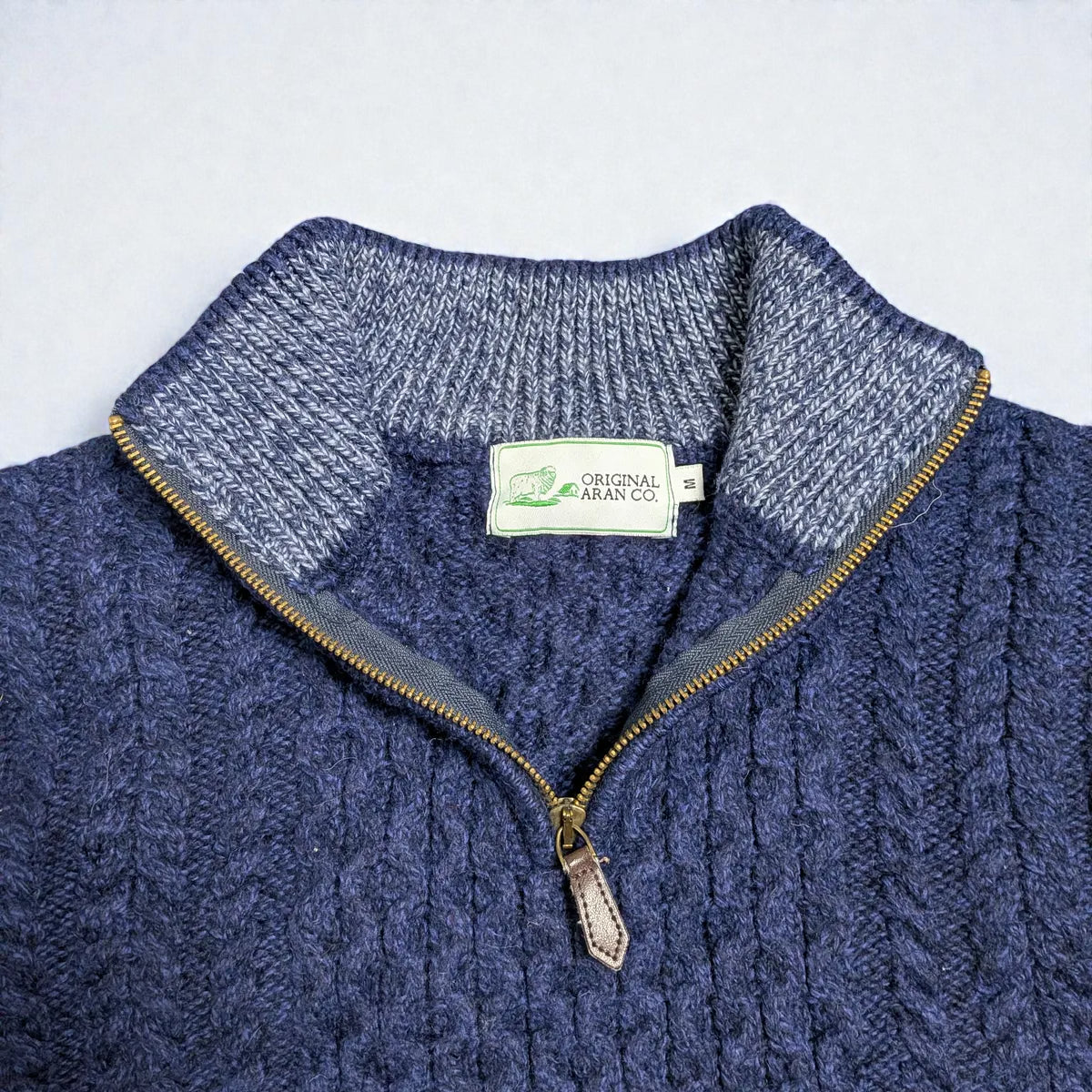 Maglione vintage Original Aran Company in pura lana merino - S