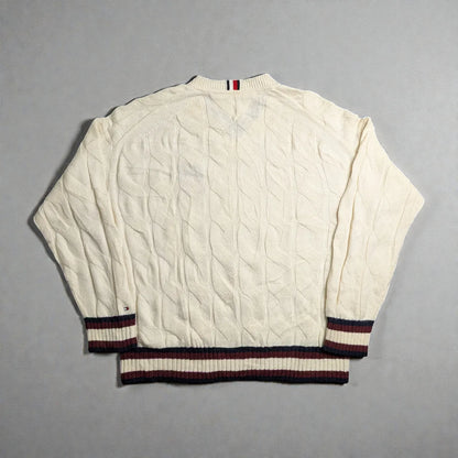 Tommy Hilfiger Monogram Wool Blend Sweater - L
