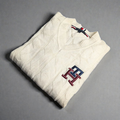Tommy Hilfiger Monogram Wool Blend Sweater - L