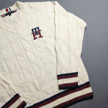 Tommy Hilfiger Monogram Wool Blend Sweater - L