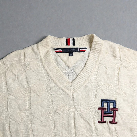 Maglione Tommy Hilfiger con monogramma in misto lana - L