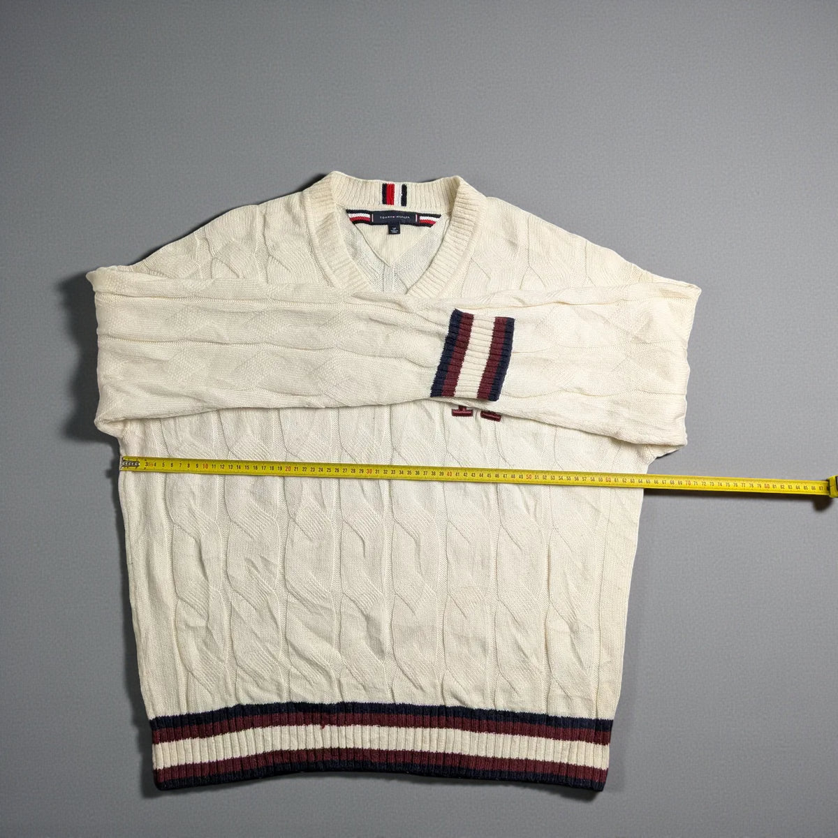 Tommy Hilfiger Monogram Wool Blend Sweater - L