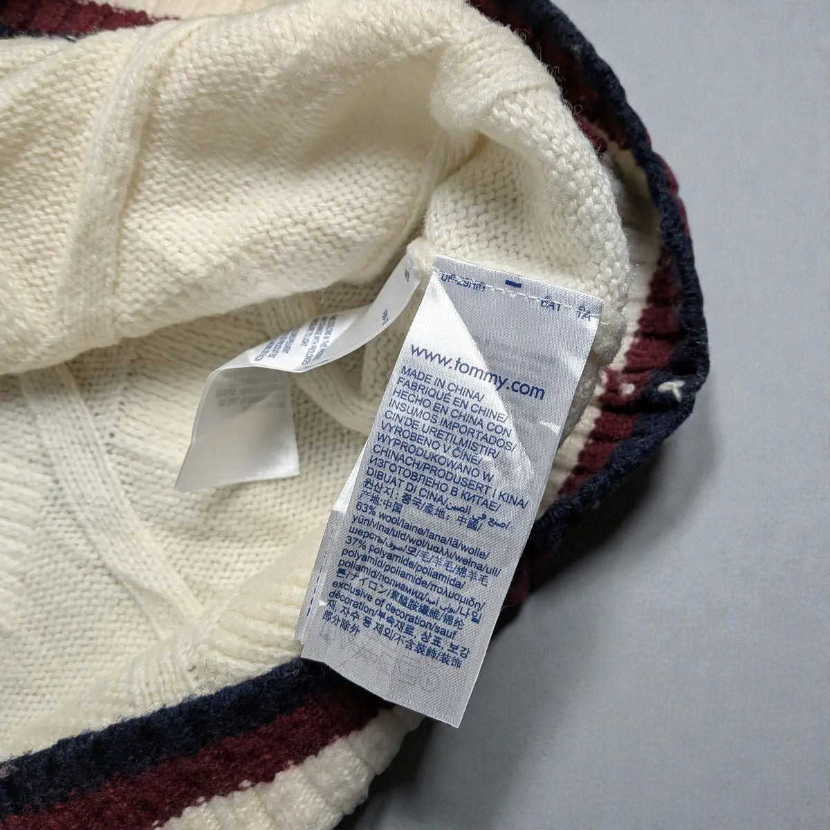 Tommy Hilfiger Monogram Wool Blend Sweater - L