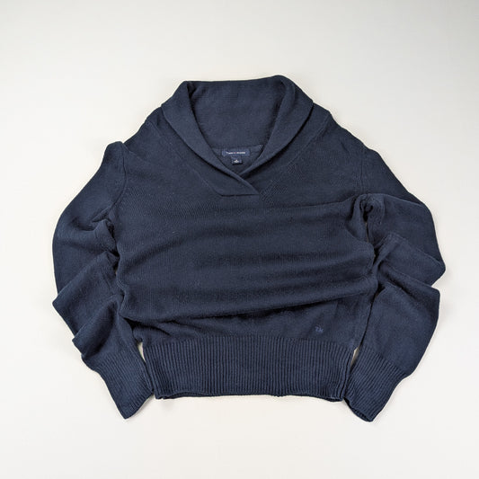 Maglione Tommy Hilfiger vintage con collo sciallato - S/M