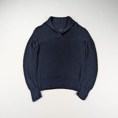 Maglione Tommy Hilfiger vintage con collo sciallato - S/M