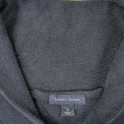 Maglione Tommy Hilfiger vintage con collo sciallato - S/M
