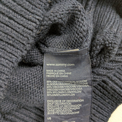 Maglione Tommy Hilfiger vintage con collo sciallato - S/M