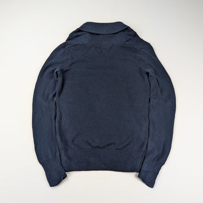 Maglione Tommy Hilfiger vintage con collo sciallato - S/M