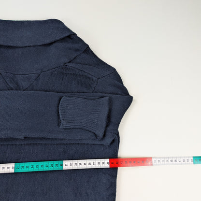 Maglione Tommy Hilfiger vintage con collo sciallato - S/M