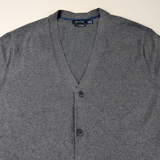 Cardigan Nautica vintage minimal cotone Pima - 2XL/3XL