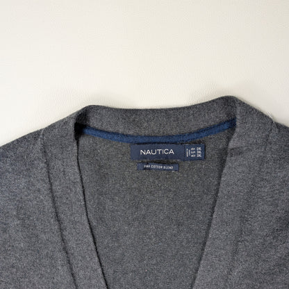 Cardigan Nautica vintage minimal cotone Pima - 2XL/3XL