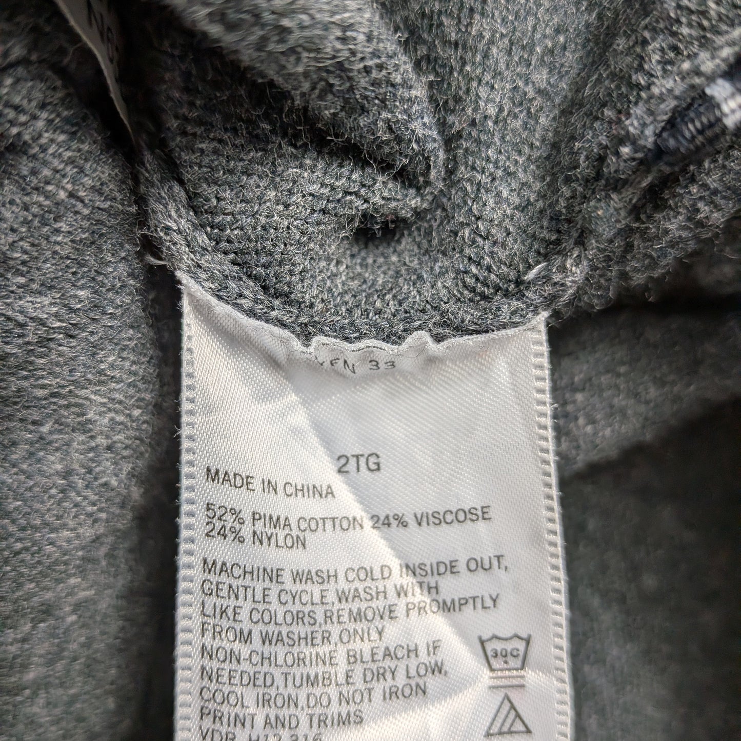 Cardigan Nautica vintage minimal cotone Pima - 2XL/3XL