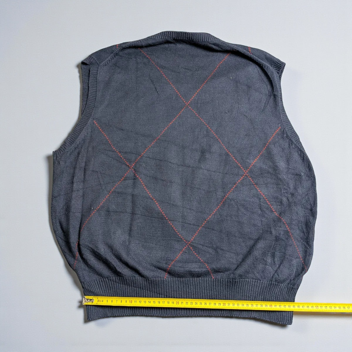 Nautica Vintage V-Neck Argyle Vest - XL