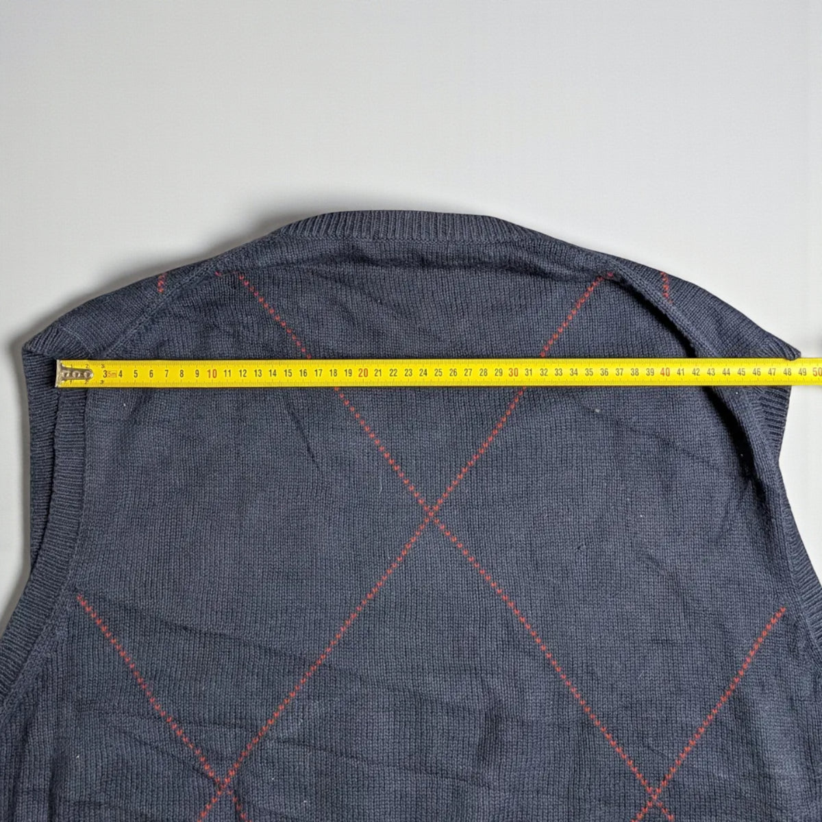 Nautica Vintage V-Neck Argyle Vest - XL
