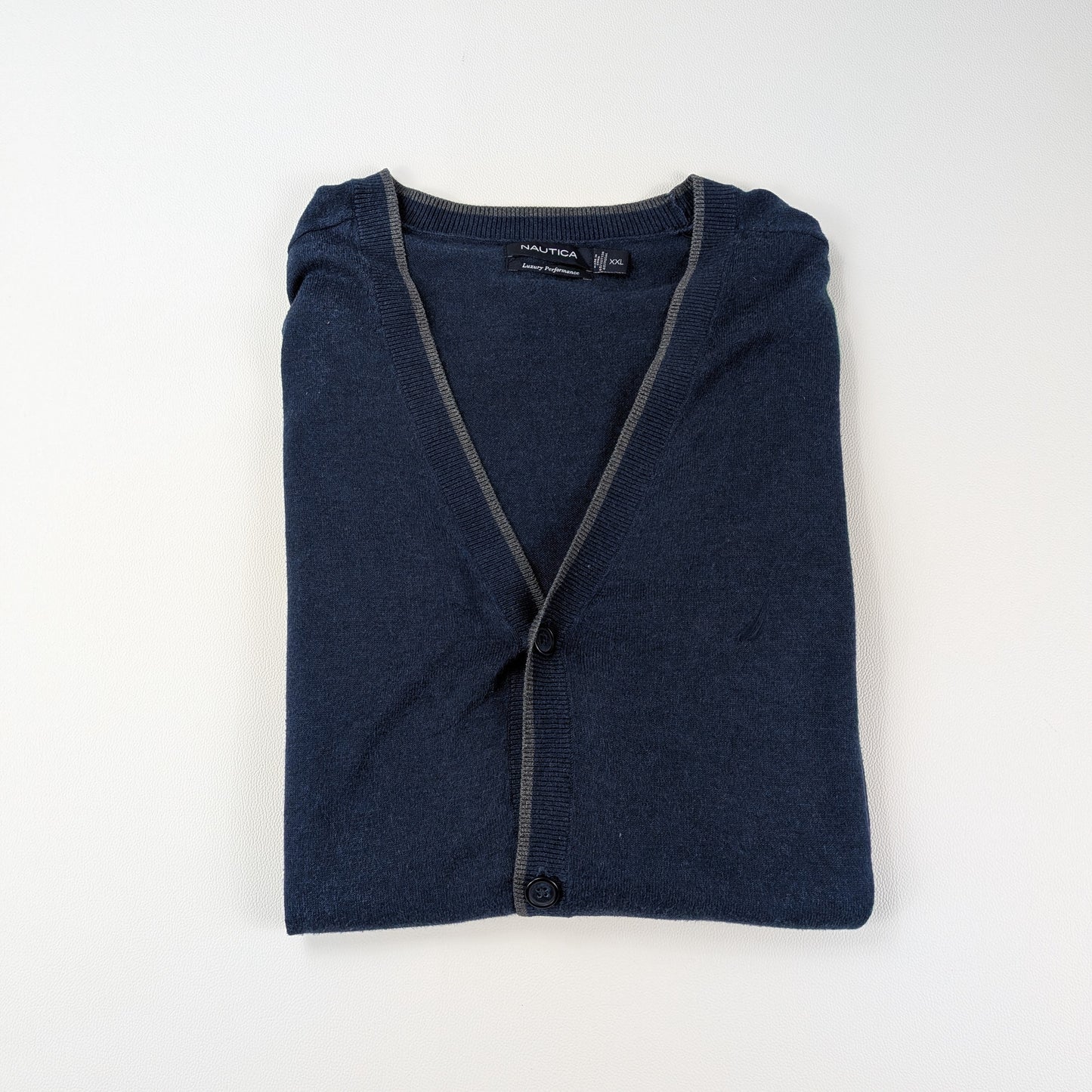 Cardigan Nautica vintage anni 90 oversize modal luxury - 2XL